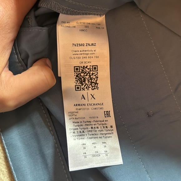 Armani Exchange Men’s Shorts 36 - Picture 4 of 5